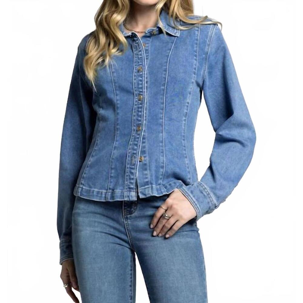 NEW WEEKEND LOS ANGELES estelle shirt in delphine wash